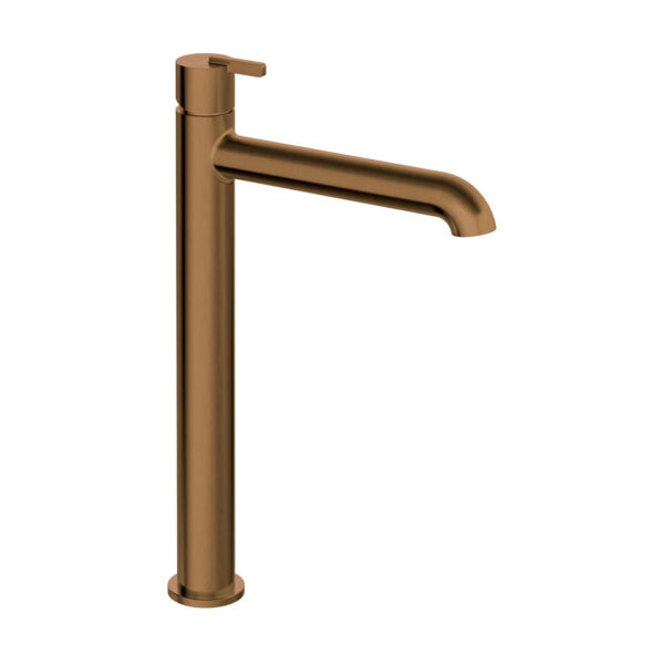 Silia Izlietnes Maisītājs Ar Paceltu Korpusu Bez Click-Clack / Brushed Bronze