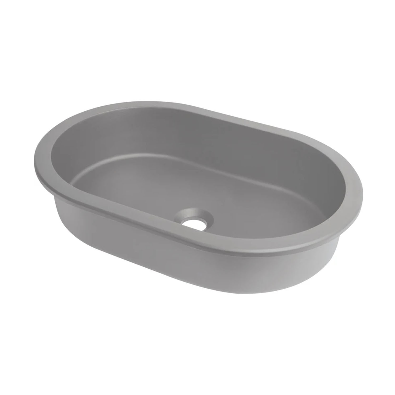 1 Silia Granīta Izlietne / Round / Zem Virsmas Iebūvējama / Grey Metallic - Image 1