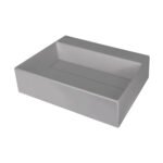 Correo Izlietne Ar Vāku / Granīta / Grey Metallic / 500X400 Mm