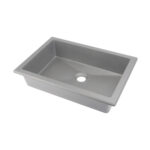 Correo Piekarama / Iebūvējama Granīta Izlietne / Grey Metallic / 500X350 Mm