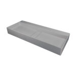Blur Izlietne / 800X400 Mm / Grey Metallic / Ar Rozeti