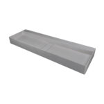 Blur Izlietne / 1200X400 Mm / Grey Metallic / Ar Rozeti