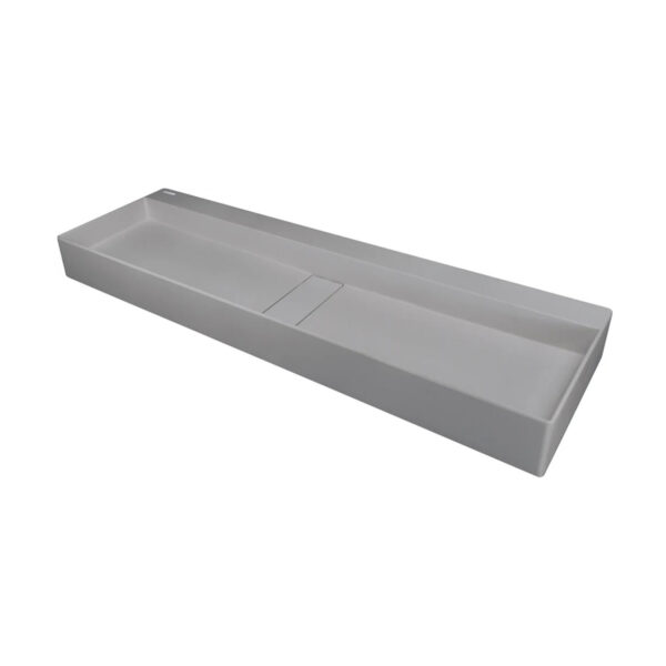 Blur Izlietne / 1200X400 Mm / Grey Metallic / Ar Rozeti