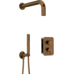 SILIA BRUSHED BRONZE IEBŪVĒJAMS DUŠAS KOMPLEKTS AR SMART BOX / BXYZCQSM