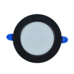 Gaismeklis iebūvējams Basic apaļš melns (8W) - Image 2