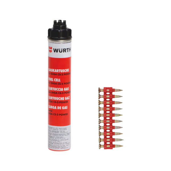 Sastiprinātas naglas un gāzes kasetne NG CS-2/3 HFB