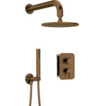 SILIA BRUSHED BRONZE IEBŪVĒJAMS DUŠAS KOMPLEKTS AR SMART BOX UN DUŠAS GALVU / BXYYCQSM