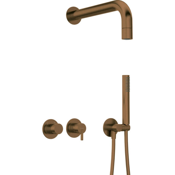 SILIA IEBŪVĒJAMS DUŠAS KOMPLEKTS AR DUŠAS GALVU / NQS_C0XK / BRUSHED BRONZE