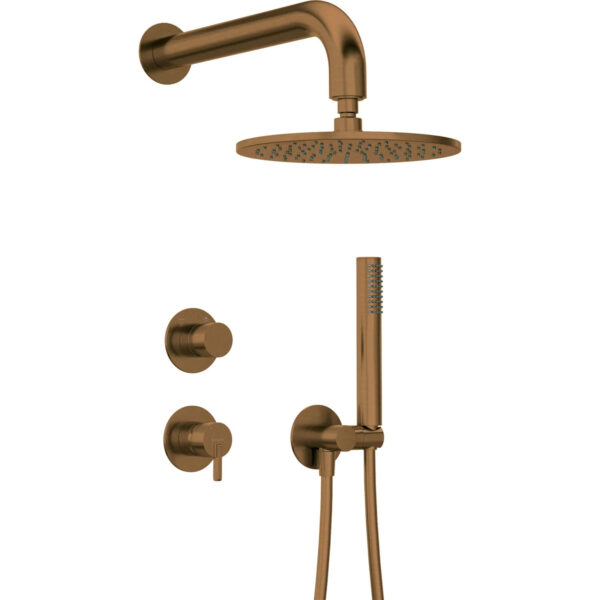 SILIA IEBŪVĒJAMS DUŠAS KOMPLEKTS AR DUŠAS GALVU / NQS_C9YK / BRUSHED BRONZE