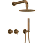 SILIA IEBŪVĒJAMS DUŠAS KOMPLEKTS AR DUŠAS GALVU / NQS_C0YK / BRUSHED BRONZE