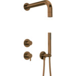 SILIA IEBŪVĒJAMS DUŠAS KOMPLEKTS AR DUŠAS GALVU / NQS_C9XK / BRUSHED BRONZE