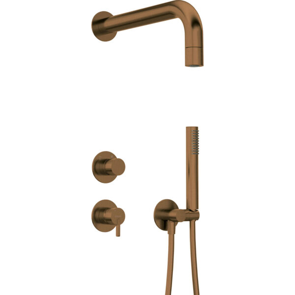 SILIA IEBŪVĒJAMS DUŠAS KOMPLEKTS AR DUŠAS GALVU / NQS_C9XK / BRUSHED BRONZE