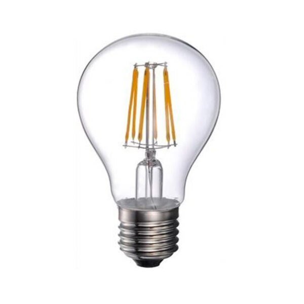 LED kvēlspuldze E27 A60 8W WW