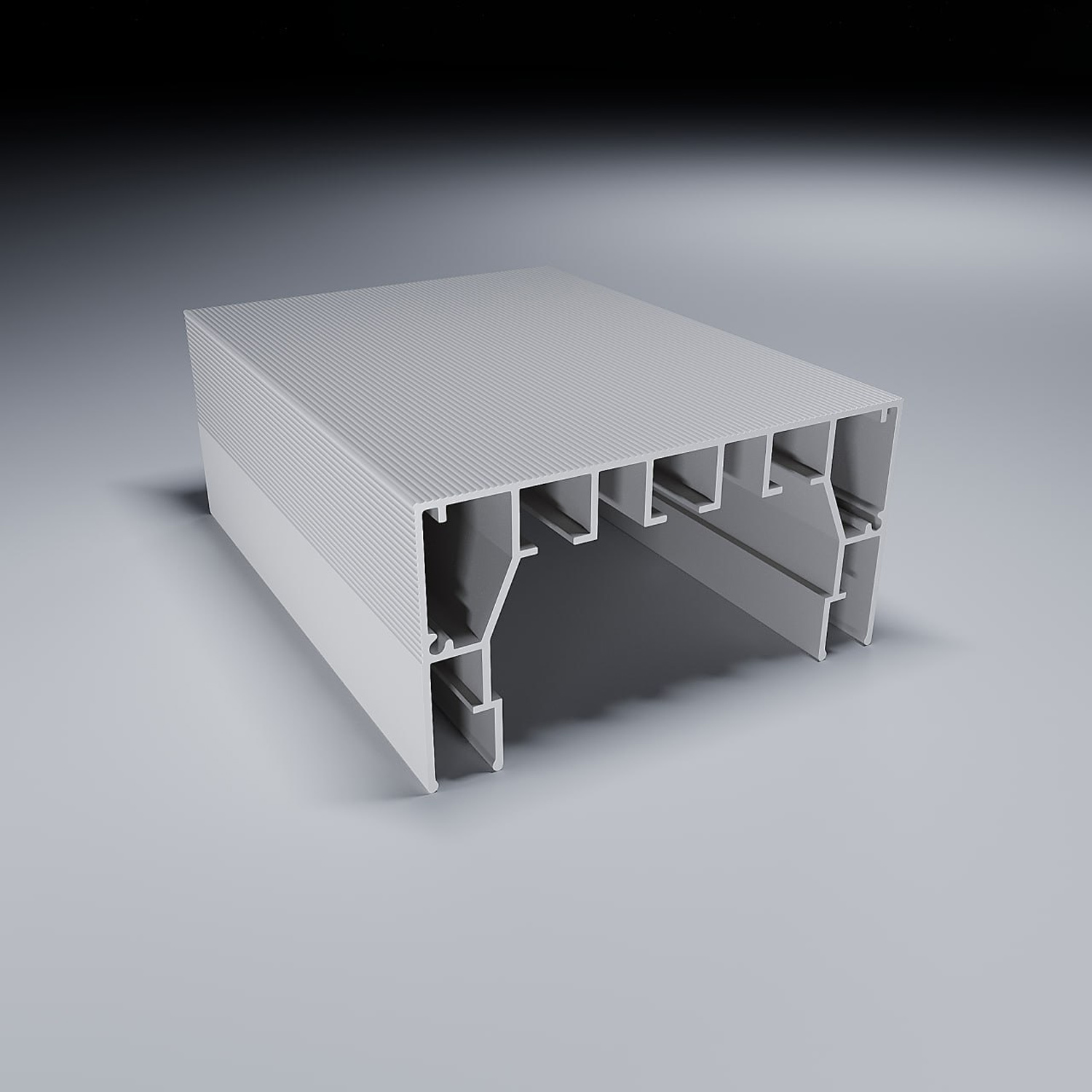 Aluminum-Gardina-DEEP-P3-White Alumīnija gardina DEEP P3 Balts - Image 1