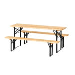 Āra galds ar soliem