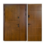 Ārdurvis TERMO HOUSE 703/191 Ozols bronza/Rieksts dabīgs