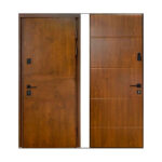 Ārdurvis TERMO HOUSE modelis 703/191 Ozols bronza/Rieksts dabīgs