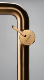 Silia Izlietnes Maisītājs Ar Paceltu Korpusu Un Taisnu Izteku Bez Click-Clack / Brushed Bronze - Image 3