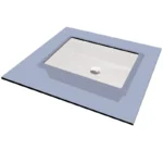 Correo Piekarama / Iebūvējama Granīta Izlietne / Alabaster / 500X350 Mm - Image 3