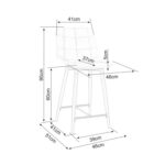 Bāra krēsls Chic H-2 Velvet - Image 3