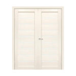 Divviru iekšdurvis LEILA Bianco ar stiklu