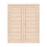 Divviru iekšdurvis LEILA Kapučīno ar stiklu