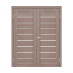 Divviru iekšdurvis LEILA Pelnu ozols ar stiklu