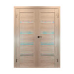 Divviru iekšdurvis LINE PREMIUM 4 Halifax ozols ar stiklu