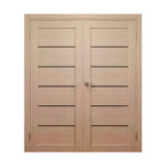 Divviru iekšdurvis LINEA 1 Kapučīno ar stiklu