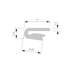 Harpūns G-1 stieptiem griestiem pelēks