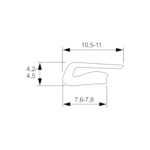 Harpūns G-1 stieptiem griestiem balts