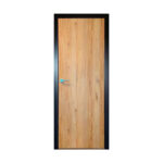 Bīdāmās durvis ERIS dabīgs ozols ar stiklu + melns