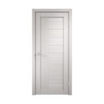 Bīdāmās durvis LINEA 3 Balts ozols ar stiklu