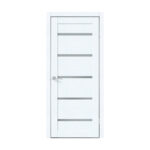 Iekšdurvis LINIYA snow ar stiklu