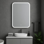LED spogulis ar apsildes funkciju GEMMA 110 × 70 cm - Image 4