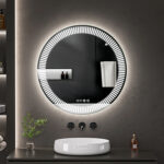 LED spogulis ar apsildes funkciju STELLARA Ø 80 cm - Image 4