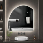 LED spogulis ar apsildes funkciju TAGLIATTA 90 × 90 cm - Image 2