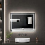 LED spogulis ar apsildes funkciju TESORO 60×80 cm - Image 2