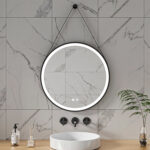 LED spogulis ar apsildes funkciju VALLETTA Ø 80 cm - Image 3