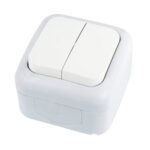 2G pārslēdzamais slēdzis Palmiye balts