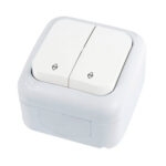2G pārslēdzamais divvirzienu slēdzis Palmiye balts