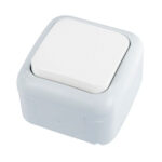 1G pārslēdzamais slēdzis Palmiye balts