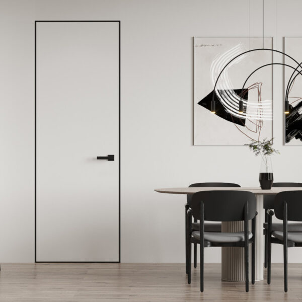 Slēptās durvis Prestige AL BLACK (2000mm)