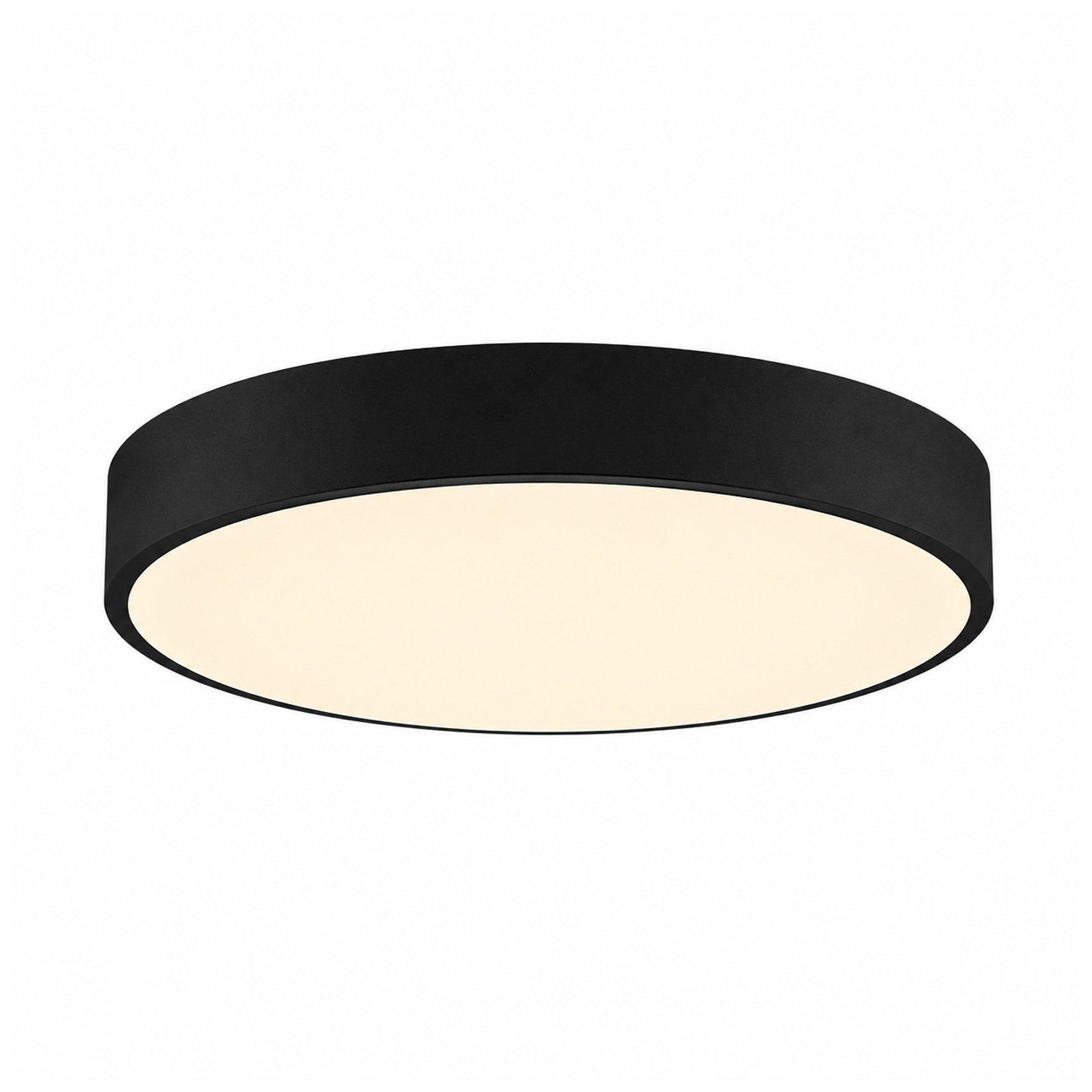 Slimline-WH-LED-griestu-lampa-ar-pulti-60W-6800Lm-melns Virsapmetuma LED griestu dimējams gaismeklis (60W, 6800 lm, D480×H80) melns - Image 1