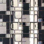 Mozaīka sienām White Black Luxury Chrome 30×30