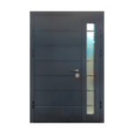 Ārdurvis Sniedze 1300 Antracīts/Balts