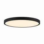 Virsapmetuma LED griestu dimējams gaismeklis (48W, 5700 lm, D400×H30) melns