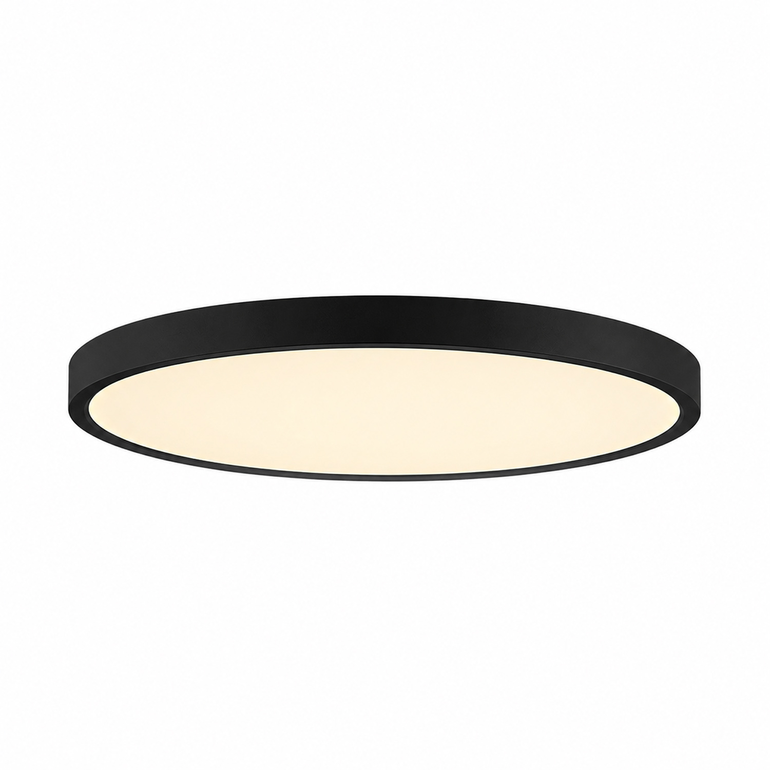 WH-LED-griestu-lampa-ar-pulti-48W-5700Lm-melns Virsapmetuma LED griestu dimējams gaismeklis (48W, 5700 lm, D400×H30) melns - Image 1