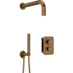 TERMOSTATISKS DUŠAS KOMPLEKTS / BRUSHED BRONZE / IEBŪVĒJAMS / BXYZCEBT
