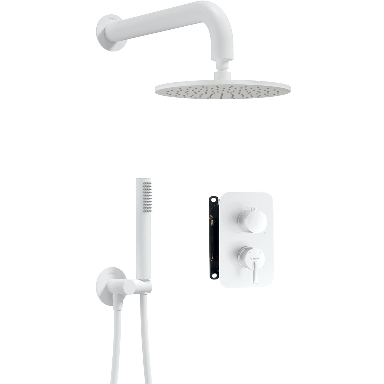 душ1 copy SILIA IEBŪVĒJAMS DUŠAS KOMPLEKTS AR SMART BOX UN DUŠAS GALVU / BIANCO / BXYYAQSM - Image 1